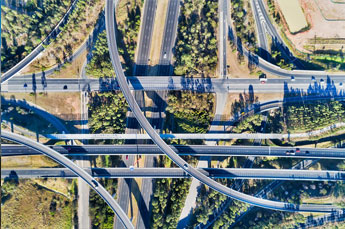 Aerial Shot Of Highways — Plume Consulting Hypnotherapist in Western Sydney